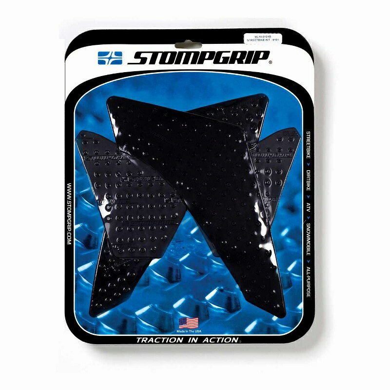 （商品詳細）STOMPGRIP/ストンプグリップ　トラクションパッドタンクキット ブラック GROM 14-15メーカー品番：55-10-0101B JANコード：4548916398621ストンプグリップSTOMPGRIP トラクションパッドタンクキット ブラック GROM 14-15GROM 14-15【　 適　　合　 】ホンダ[HONDA]…GROM [グロム125]14-15ホンダ[HONDA]…MSX12514-15メーカー品番[カタログ品番] ： 55-10-0101B色[カラー] ： ブラック材質[素材] ： エラストマー樹脂STOMP GRIPは世界各国のトップレーサー、トップスタントライダーに愛用されています。日本のサーキット、ストリートでも大好評。STOMP GRIPの愛用者は世界中で激増中です。【ストンプグリップの貼り方】1.貼付面の清掃を行ってください。（クリアをご使用の場合、汚れや水垢をコンパウンド等できれいに落としてから作業を行ってください）2.貼付面の脱脂を行ってください。3.位置決めを行います。4.空気が入らない様に端から貼ってください。裏紙は貼りながら剥がしてください。（端から時間をかけて、少しずつ確実にゆっくり貼ってください）ストンプグリップの粘着力が安定するまでには24時間が必要です。完全接着には72時間が必要です。完全接着前にご使用された場合、剥がれてしまったり、ずれてしまったりする場合があります。※フレーム面に貼付するストンプグリップは特にご注意ください。【注意】ストンプグリップの接着剤はとても強力です。ストンプグリップを無理に剥がした場合、塗装が痛んだり剥がれたりする恐れがあります。ストンプグリップを剥がすには、ヒートガンなどで暖めて、粘着力を低下させてから剥がしてください。※必ず車両の年式を確認してからご注文をお願いします。※開封後の交換、返品はお断りさせていただいております。