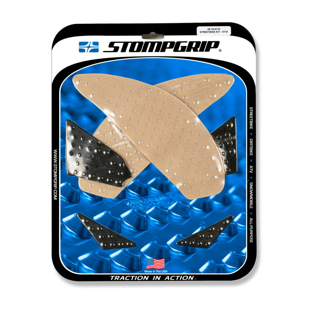 SUZUKI - STOMPGRIP/ストンプグリップ トラクションパッドタンクキット クリア GSX-S750 15、GSR750 12-15 (品番 55-10-0110C )