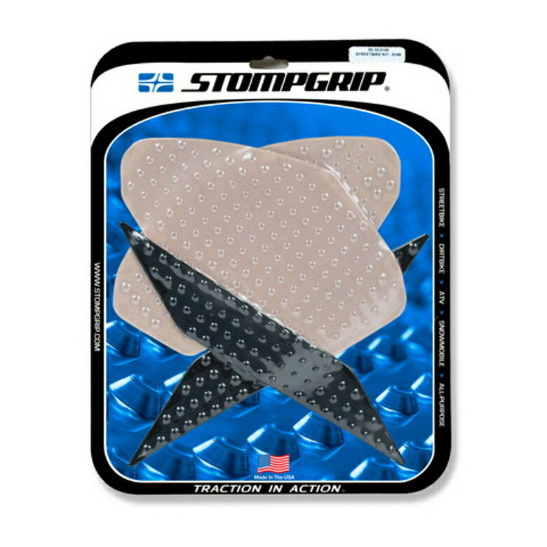 油罐盖 - STOMPGRIP/ストンプグリップ トラクションパッドタンクキット クリア NINJA250/400 18 (品番 55-10-0149C )