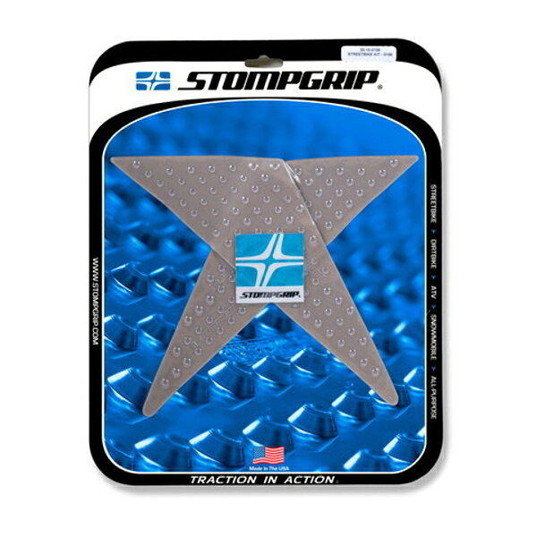 （商品詳細）STOMPGRIP/ストンプグリップ　トラクションパッドタンクキット クリア GOLDWING TOUR 18メーカー品番：55-10-0156C JANコード：4549950937029ストンプグリップSTOMPGRIP トラクションパッドタンクキット クリア GOLDWING TOUR 18GOLDWING TOUR 18 素材 ：　エラストマー樹脂色 ：　クリア【　 適　　合　 】ホンダ[HONDA]…GOLDWING [ゴールドウイング F6B]18メーカー品番[カタログ品番] ： 55-10-0156STOMP GRIPは世界各国のトップレーサー、トップスタントライダーに愛用されています。日本のサーキット、ストリートでも大好評。STOMP GRIPの愛用者は世界中で激増中です。【ストンプグリップの貼り方】1.貼付面の清掃を行ってください。（クリアをご使用の場合、汚れや水垢をコンパウンド等できれいに落としてから作業を行ってください）2.貼付面の脱脂を行ってください。3.位置決めを行います。4.空気が入らない様に端から貼ってください。裏紙は貼りながら剥がしてください。（端から時間をかけて、少しずつ確実にゆっくり貼ってください）ストンプグリップの粘着力が安定するまでには24時間が必要です。完全接着には72時間が必要です。完全接着前にご使用された場合、剥がれてしまったり、ずれてしまったりする場合があります。※フレーム面に貼付するストンプグリップは特にご注意ください。【注意】ストンプグリップの接着剤はとても強力です。ストンプグリップを無理に剥がした場合、塗装が痛んだり剥がれたりする恐れがあります。ストンプグリップを剥がすには、ヒートガンなどで暖めて、粘着力を低下させてから剥がしてください。※必ず車両の年式を確認してからご注文をお願いします。※開封後の交換、返品はお断りさせていただいております。
