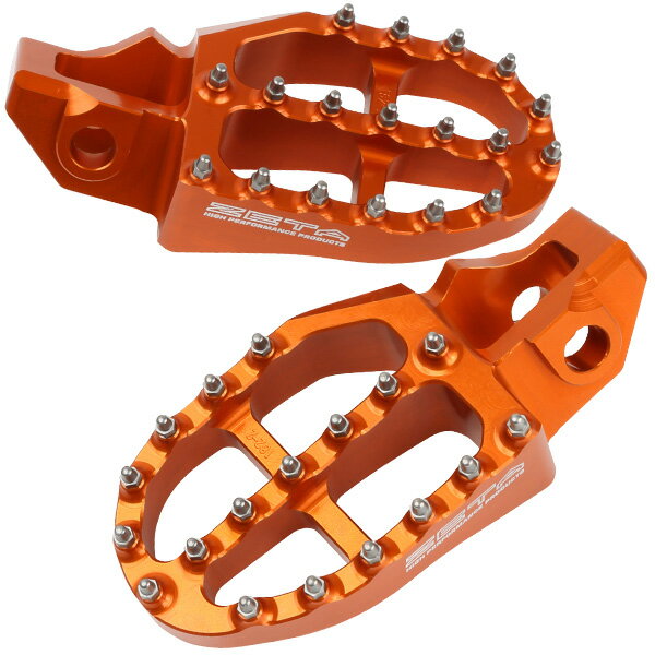 ZETA/ジータ アルミフットペグ オレンジ KTM/HUSQVARNA (品番 ZE93-1827)