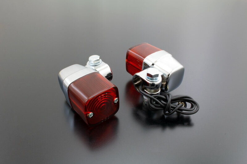 【PMC.Inc】 CGC 角型ヨーロピアンウインカー メッキ/オレンジ 2PC入り1セット (品番 130-60033 )