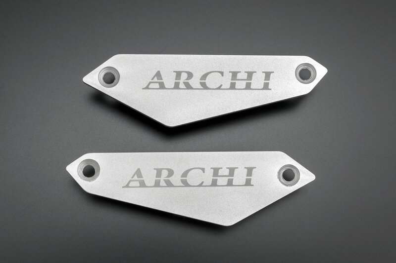 【PMC.Inc】 純正スライダー用プレート ARCHI Sシルバー (品番 189-5412 )