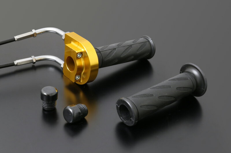 【PMC.Inc】 ハイスロットルキット TYPE-1 ゴールド φ32 STDワイヤー付き 110cm