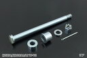 【PMC.Inc】 Z750D1,Z1000A1/A2 アクスルシャフトセット ユニクロメッキ (リア) (品番 156-5247 )