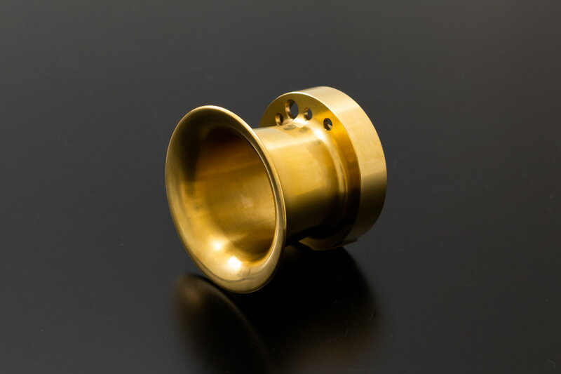 【PMC.Inc】 CR用ビレットエアファンネル 真鍮製 (ショート/45mm) (品番 187-301 )