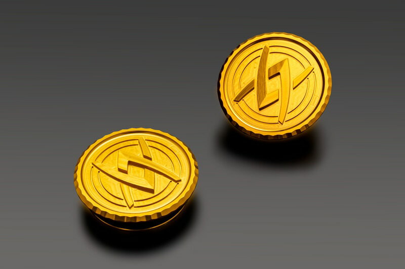 【PMC.Inc】 ARCHIロゴプラグシリーズ　スイングアームピボット　ゴールド189-7005