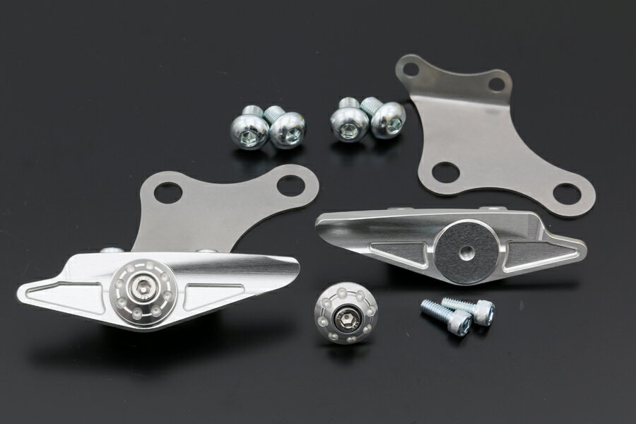 【PMC.Inc】 Billet グラブバー・オフプレート ZRX1200DAEG シルバー