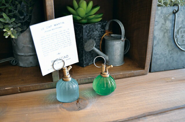 ミニチュア　霧吹きカードスタンド　ナチュラルカントリー雑貨　Natural