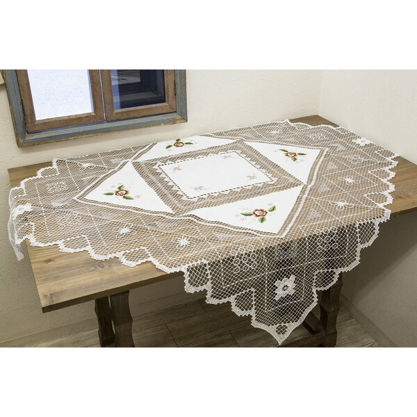 タスカニーレース　テーブルセンター(112×112)テーブルクロス