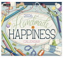 2026年 USA ラングカレンダー (Hand Made HAPPINESS)ハンドメイド ハピネス LANG社カレンダー カントリーカレンダー お裁縫 はさみ 糸 鉛筆 ミシン