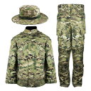 WoSporT BDU 迷彩服上下セット (ブーニーハット付属) 2XLサイズ/MultiCam