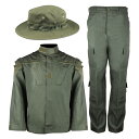 WoSporT BDU 迷彩服上下セット (ブーニーハット付属) XSサイズ/Olive Drab(3)