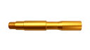 【セール品/CS】SLONG Airsoft M4/M16 アルミアウターバレルエクステンション Type B GOLD 14mm逆ネジ/117mm