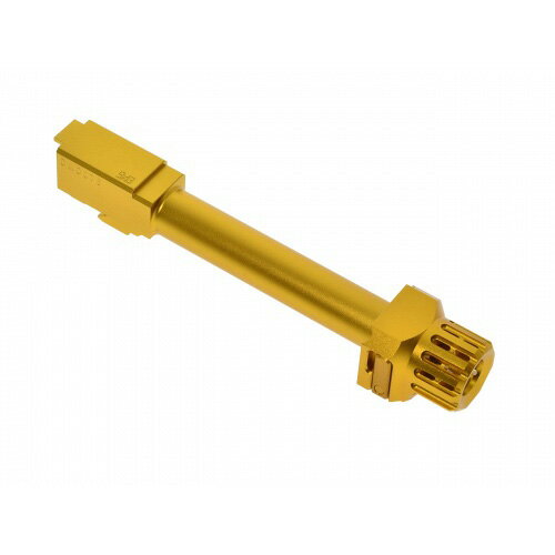 COWCOW Technology Fast Lock コンペンセイター&アウターバレルセット Gold (東京マルイ G17/G18C対応)