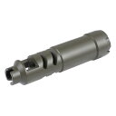 CYMA C213 Shturmタイプ スチールフラッシュハイダー (14mm逆ネジ)(3)
