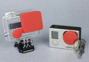 TMC GoPro HERO3+専用 シリコン製 レンズ&スイッチキャップ RD 【メール便(ネコポス)可】
