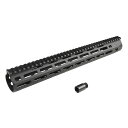 Airsoft Artisan KAC URX4 スタイル M-LOK 14.75inch ハンドガード Black (AEG/GBB/PTW)