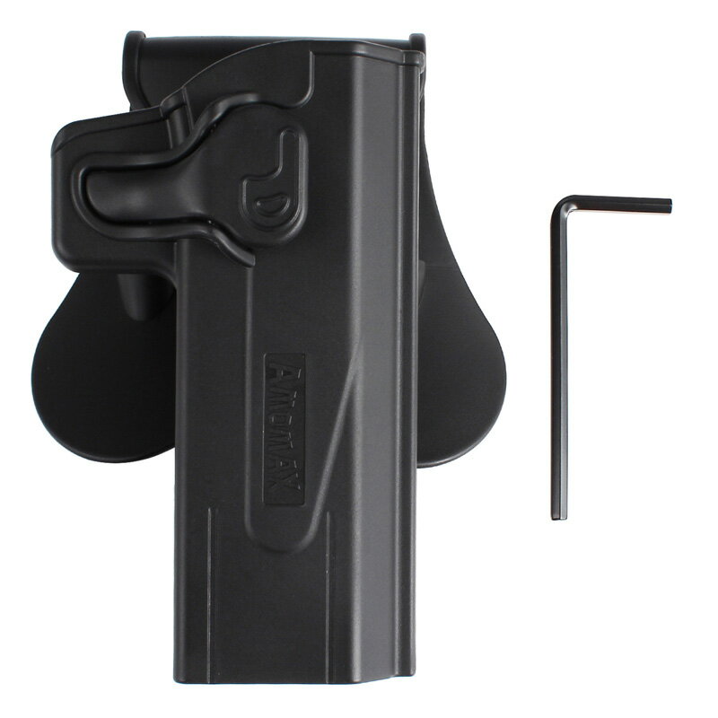 Amomax STI エアソフトホルスター 右用・パドル/Black (Hi-Capa 2011シリーズ/東京マルイ/WE/KWA/KJW)のサムネイル