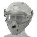 WoSporT マルチディメンショナル タクティカルゴーグル/マスクセット Split Type GY