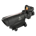 SOTAC GEAR TRIタイプ ACOG TA11 5X32 スコープ RMRドットサイト搭載 Black ハードケース付 ダットサイト レプリカ 光学照準器