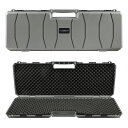 HTGベーシック WAVE 100 (大容量 軽量 Stackable/積み重ね可能) ハードガンケース 100cm Gray (Economyモデル)