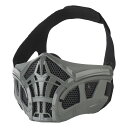 WoSporT Scorpion ハーフ スチールメッシュ マスク Gray(3)