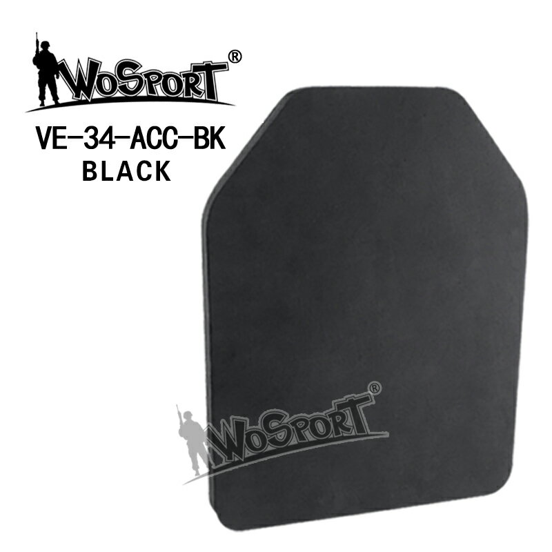 WoSporT 9×12inch EVAダミープレート 2pcs BK