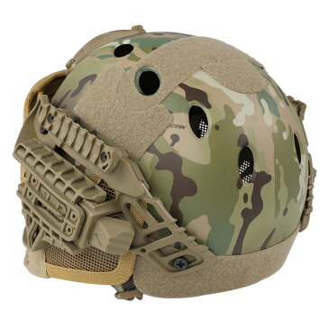 【ポイント10倍!4月21日8時59分まで】WoSporT タクティカルヘルメット メッシュマスク付 MC