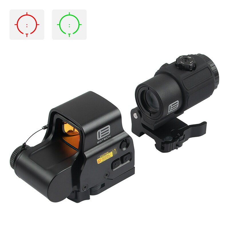 ETタイプ EXPS3-2リフレックスサイト&G43 3倍マグニファイヤーセット ブラック BK Black 20mmレール 3倍固定