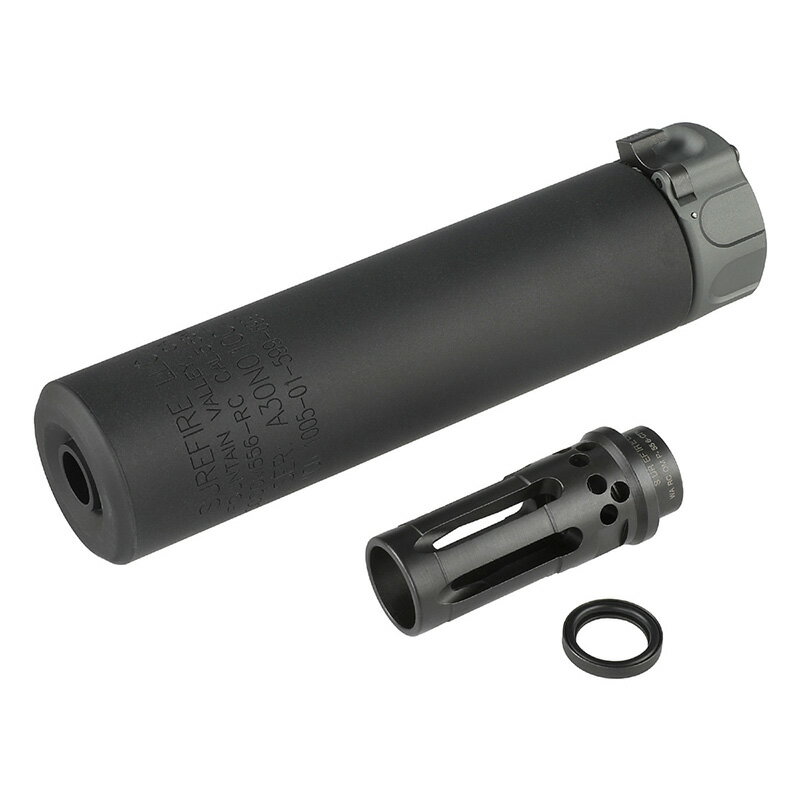 Airsoft Artisan SFタイプ SOCOM556-RCサプレッサー/WARCOMPフラッシュハイダーセット Black
