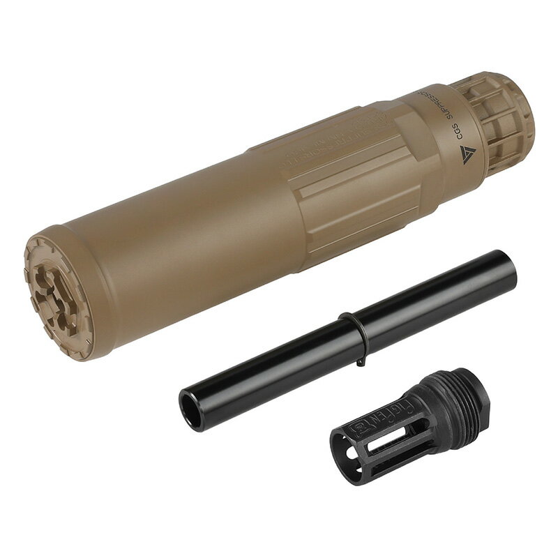 Airsoft Artisan CGS SCI-SIX タイプ ダミーサイレンサー & Noveske Pig Pen フラッシュハイダーセット..