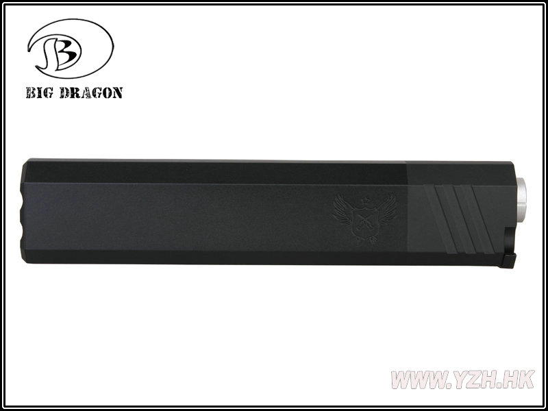 BIGDRAGON SilencerCo Ospreyタイプサプレッサー 7inch BK (14mm逆ネジ)