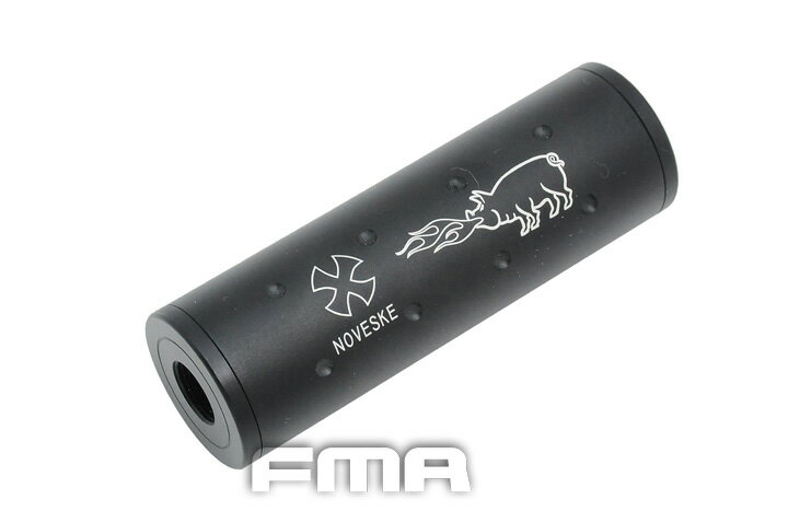 FMA 4.25inch ショートサイレンサー NOVESKE BK　14mm正逆