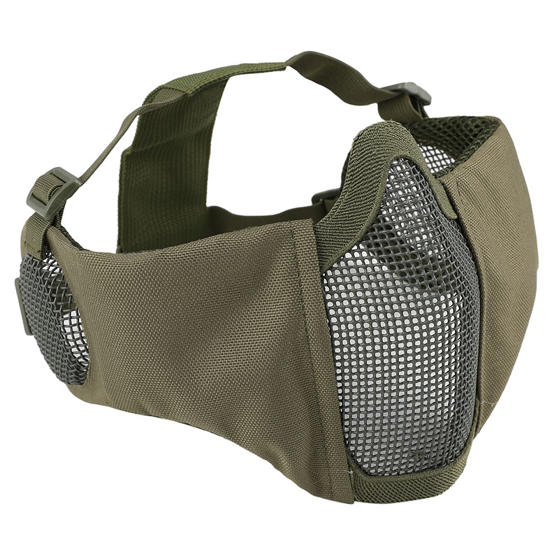 WoSporT イヤープロテクト ハーフフェイスメッシュマスク OD