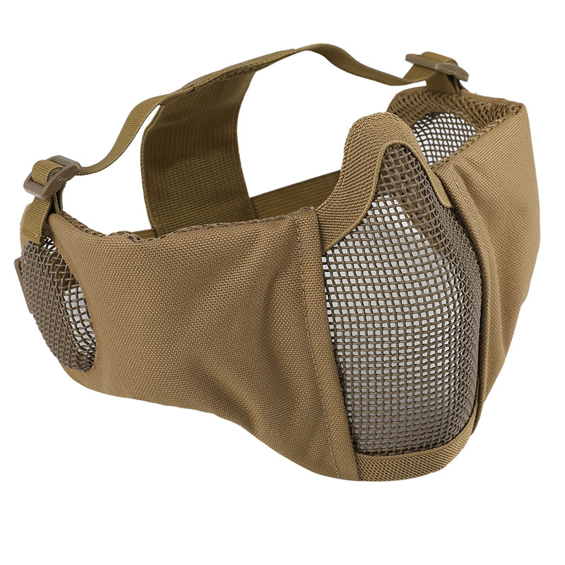 WoSporT イヤープロテクト ハーフフェイスメッシュマスク TAN