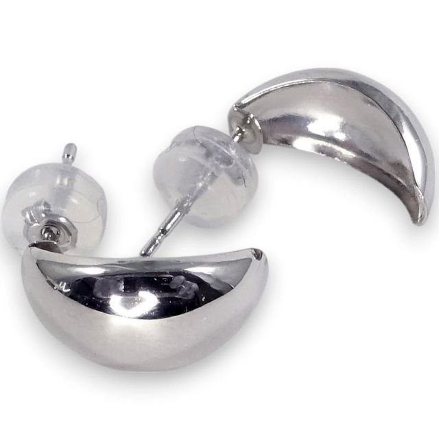 プラチナ 甲丸ピアス 縦12mm横幅7.0mmのボリュームシンプル定番 オールラウンド型【レディース,激安,特価,通販】