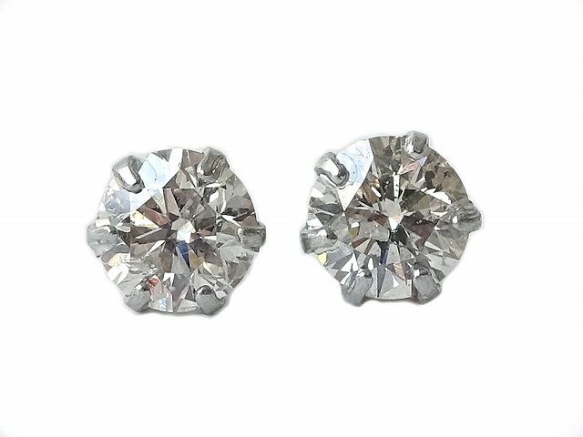 プラチナダイヤピアス合計0.50カラットライトブラウン系SI-2〜I-1クラス!【送料無料】【4月誕生石ダイヤ】【楽天最安値挑戦中】【レディース,激安,特価,通...