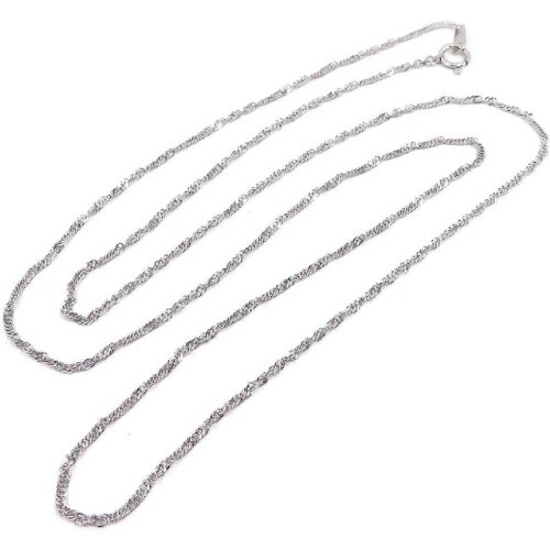 純プラチナ (Pt999) ネックレスチェーン・スクリュー (造幣局検定マーク入り) [ジュエリー] 【ギフトラッピング済み】 (60)【送料無料】【レディース,激安,特価,通販】