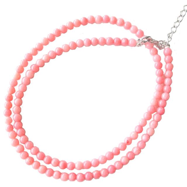 ピンクサンゴ・コーラル ネックレスハンドメイドデザイン アクセサリー【誕生石3月】【ギフトラッピング済み】【レディース,激安,特価,通販】