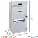 【金庫診断士のいる専門店】P94E-3 釣銭引出し付き 投入式耐火金庫 テンキー式【価格重視】店舗用 投入金庫(3)