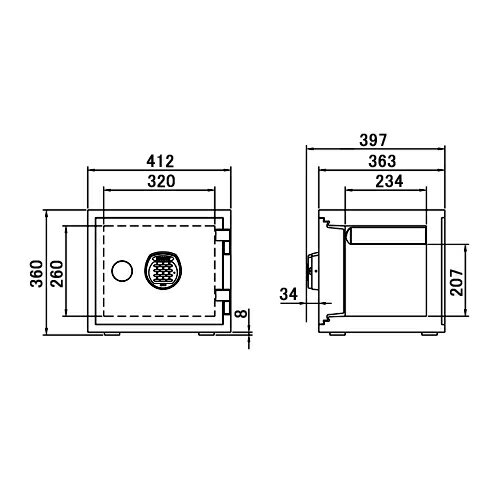 【金庫診断士のいる専門店】耐火・耐水金庫 テンキー式 A119R3WR レッド【暗証番号だけで開閉できる】小型 家庭用金庫