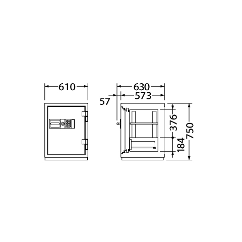 【金庫診断士のいる専門店】CSG-90EV テンキー式 強化型耐火金庫【破壊・こじ開け...