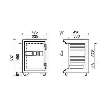 【金庫診断士のいる専門店】ICカードロック式 2時間耐火金庫 KMX-50RFEA 日本製【安心の耐火2時間!】家庭用金庫