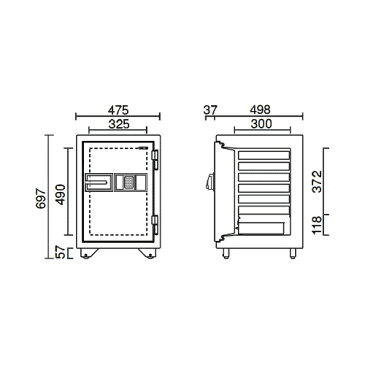 【金庫診断士のいる専門店】ICカードロック式 2時間耐火金庫 KMX-50RFEA 日本製【安心の耐火2時間！】家庭用金庫