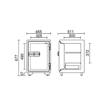 【金庫診断士のいる専門店】マグロック式耐火金庫 KS-50MNA 日本製【らくらく操作のレバーハンドル】家庭用金庫