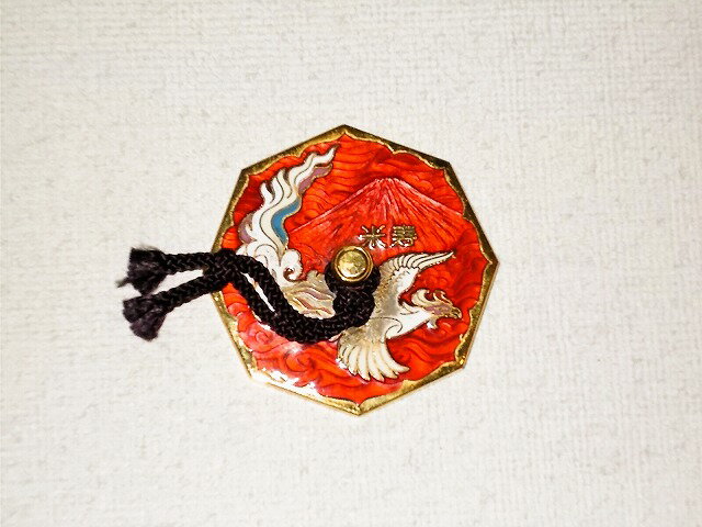 七宝焼　文鎮　米寿