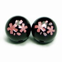 ≪g3-2414F≫●8mm●桜彫り●ピンク箔●オニキス●1粒売り●送料無料有●楽天最安値に挑戦●ブラジル産●天然石●パワーストーン●