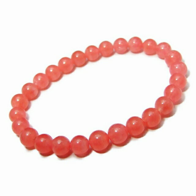 g3-598K　　アイス インカローズ 6mm 5A ブレスレット 内径17cm 氷種 鑑別済・本物保証 送料無料 天然石 パワーストーン