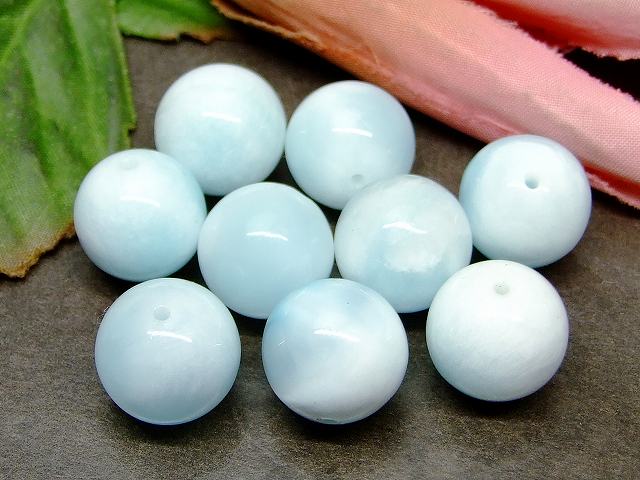 ≪g3-1002A≫今月30％OFF アイスラリマー 14mm AA 1粒売り●鑑別済・本物保証●送料無料●ドミニカ共和国産●天然石●パワーストーン